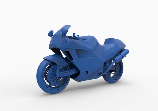 motorcycle mod2 3D 打印模型 .c4d .max .obj .3ds .fbx .stl .blend 