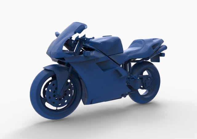 motorcycle mod5 Model Cetak 3D .c4d .max .obj .3ds .fbx .stl .blend