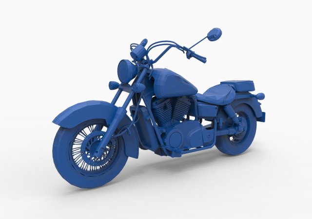 motorcycle mod22 3Dプリントモデル .c4d .max .obj .3ds .fbx .stl .blend 