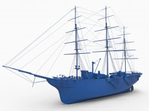 antigo navio mod1 Modelo de Impressão 3D