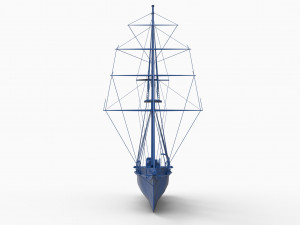 old ship mod2 Modèles 3D en vedette