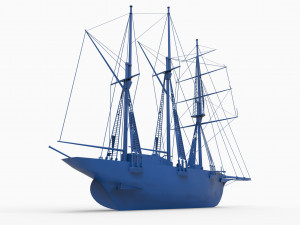 old ship mod2 Modèles 3D en vedette