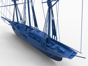 old ship mod2 Modèles 3D en vedette