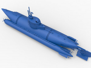 submarine 3D-printmodel