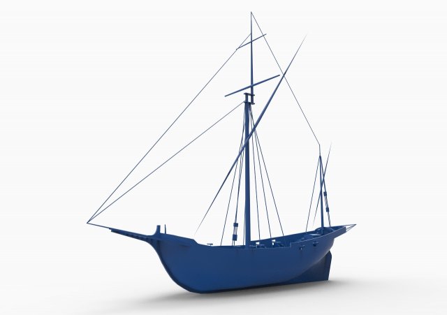 old ship mod4 3D Print Model .c4d .max .obj .3ds .fbx .stl .blend 
