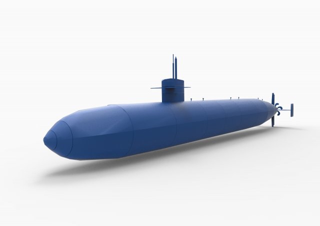 submarine mod1 3D 프린트 모델 .c4d .max .obj .3ds .fbx .stl .blend 