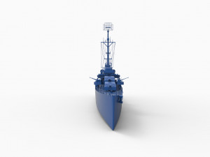 battleship mod2 3D Baskı Modeli