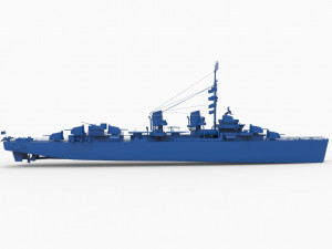 battleship mod2 3D Baskı Modeli
