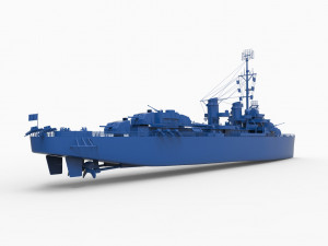 battleship mod2 3D Baskı Modeli