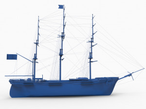 old ship mod5 3D Baskı Modeli