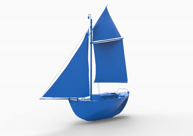 old ship mod6 3D 프린트 모델 .c4d .max .obj .3ds .fbx .stl .blend