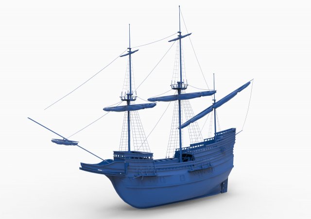 Old ship mod8 Modelo de impresión 3D .c4d .max .obj .3ds .fbx .stl .blend 