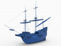 Old ship mod8 3D-printmodel