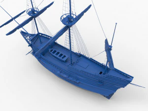 Old ship mod8 3D Print Model