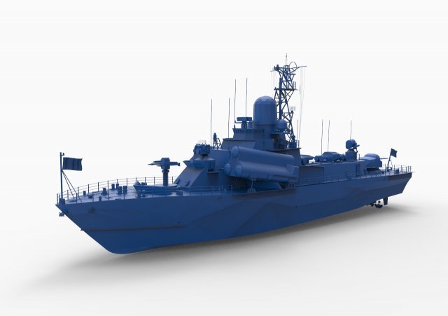 battleship mod5 3D 프린트 모델 .c4d .max .obj .3ds .fbx .stl .blend 