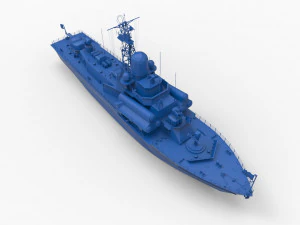 전함 mod5 3D 프린트 모델