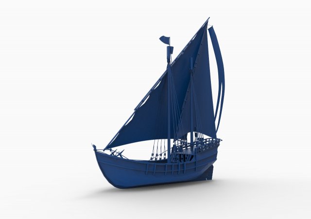 old ship mod9 3D 打印模型 .c4d .max .obj .3ds .fbx .stl .blend 