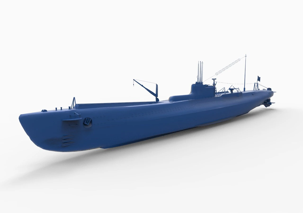 submarine mod3 3D Print Model .c4d .max .obj .3ds .fbx .stl .blend 