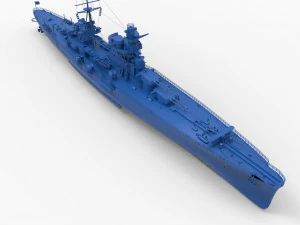 savaş gemisi mod9 3D Baskı Modeli