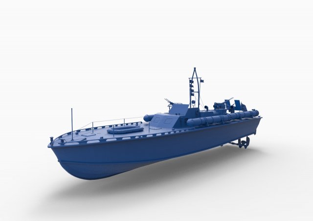 battleship mod11 3D 프린트 모델 .c4d .max .obj .3ds .fbx .stl .blend 