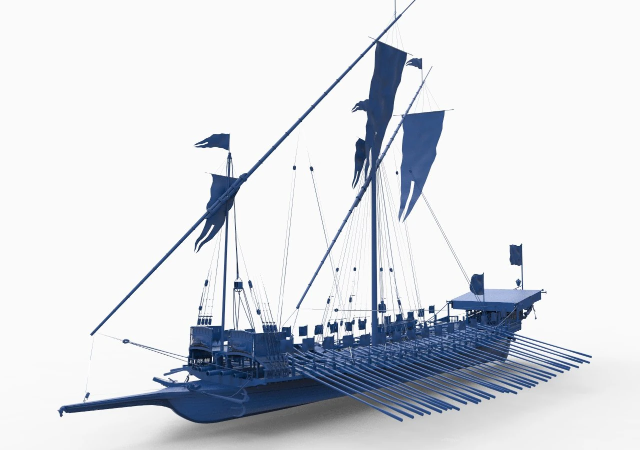 old ship mod10 3D Print Model .c4d .max .obj .3ds .fbx .stl .blend 