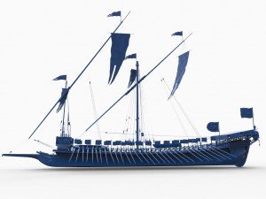 old ship mod10 3D Baskı Modeli