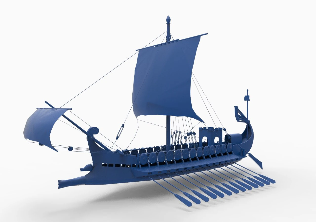 Old ship mod11 3D Print Model .c4d .max .obj .3ds .fbx .stl .blend 