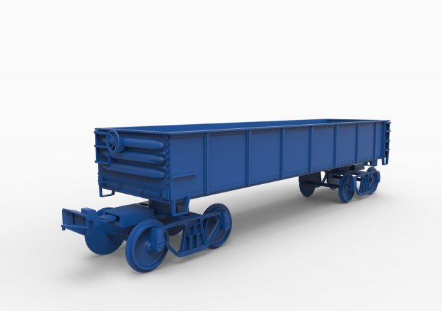 wagon mod9 3D 프린트 모델 .c4d .max .obj .3ds .fbx .stl .blend 
