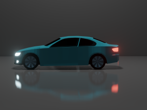 low poly car e92 3D Модель
