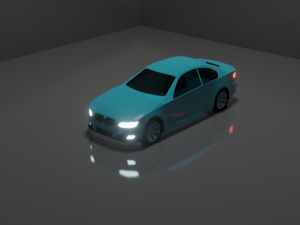 low poly car e92 3D मॉडल
