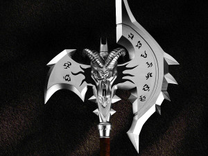 wow shadowmourne the legendary two-handed axe 3D Model