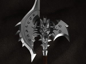 wow shadowmourne the legendary two-handed axe 3D Model