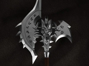 wow shadowmourne the legendary two-handed axe 3D Model