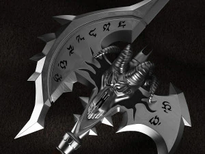 wow shadowmourne the legendary two-handed axe 3D Model