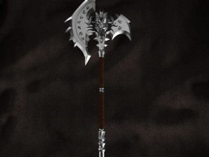 wow shadowmourne the legendary two-handed axe 3D Model