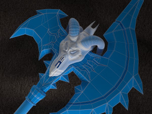 wow shadowmourne the legendary two-handed axe 3D Model