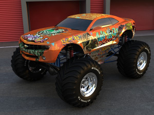 monster car 3D 모델