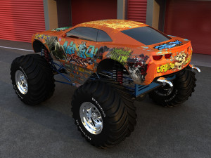 monster car Modelo 3D