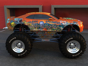 monster car Modelo 3D