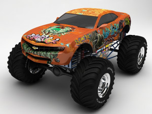 monster car Modelo 3D