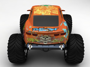 monster car Modelo 3D