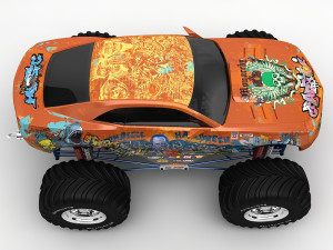 monster car Modelo 3D