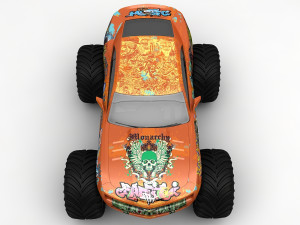 monster car Modelo 3D