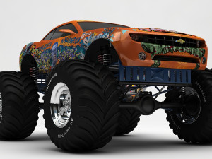 monster car Modelo 3D