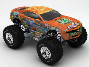 monster car Modelo 3D
