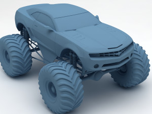 monster car Modelo 3D