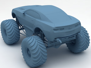 monster car Modelo 3D