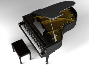 grand piano 3D Model