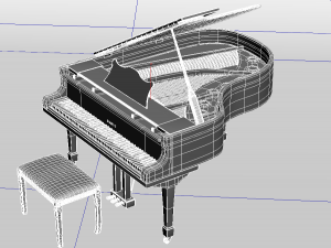 grand piano 3D Model