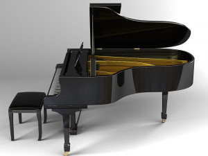 grand piano 3D Model